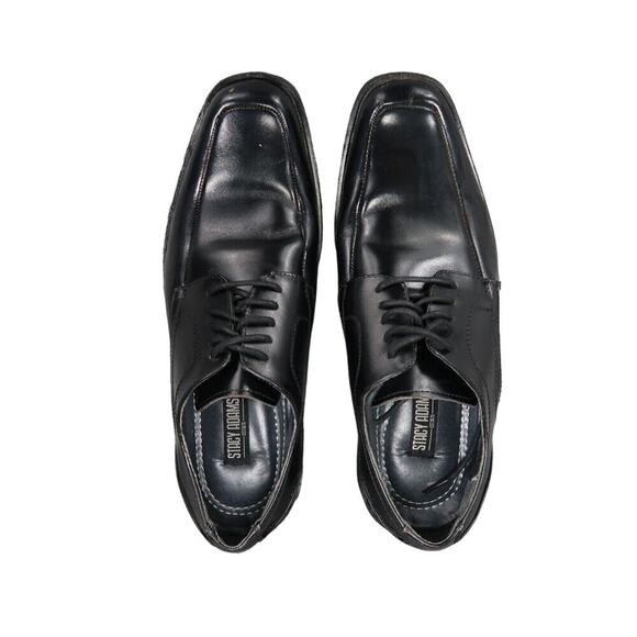 Stacy Adams Shoe Mens 8 Oxford Dress Formal Leather Square Toe Derby Calhoun Moc main image 11